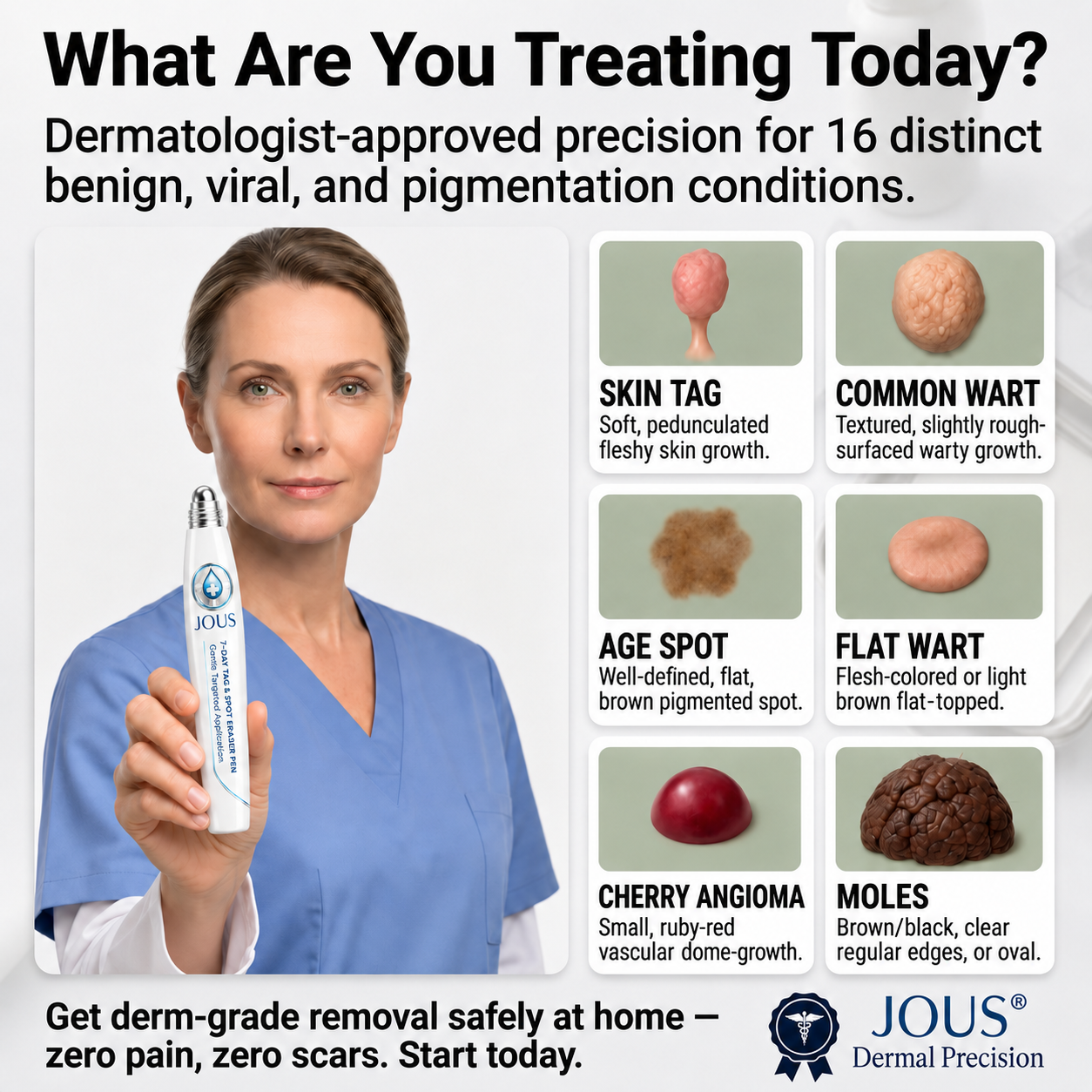 JOUS®💣𝟕-𝐃𝒂𝘆 𝐒𝗸𝐢𝐧 𝐓𝒂𝗴 & 𝐒𝐩𝙤𝐭 𝐄𝐫𝒂𝐬𝙚𝐫 Painless & Scar-Free Advanced Imperfection Removal Rollerball Pen