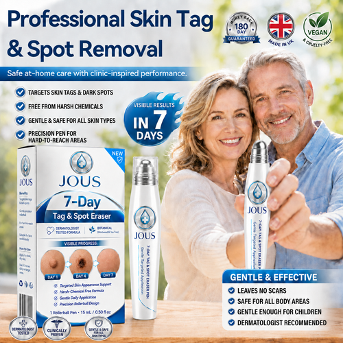 JOUS® 𝟕-𝐃𝒂𝘆 𝐒𝗸𝐢𝐧 𝐓𝒂𝗴 & 𝐒𝐩𝙤𝐭 𝐄𝐫𝒂𝐬𝙚𝐫 Rollerball Pen