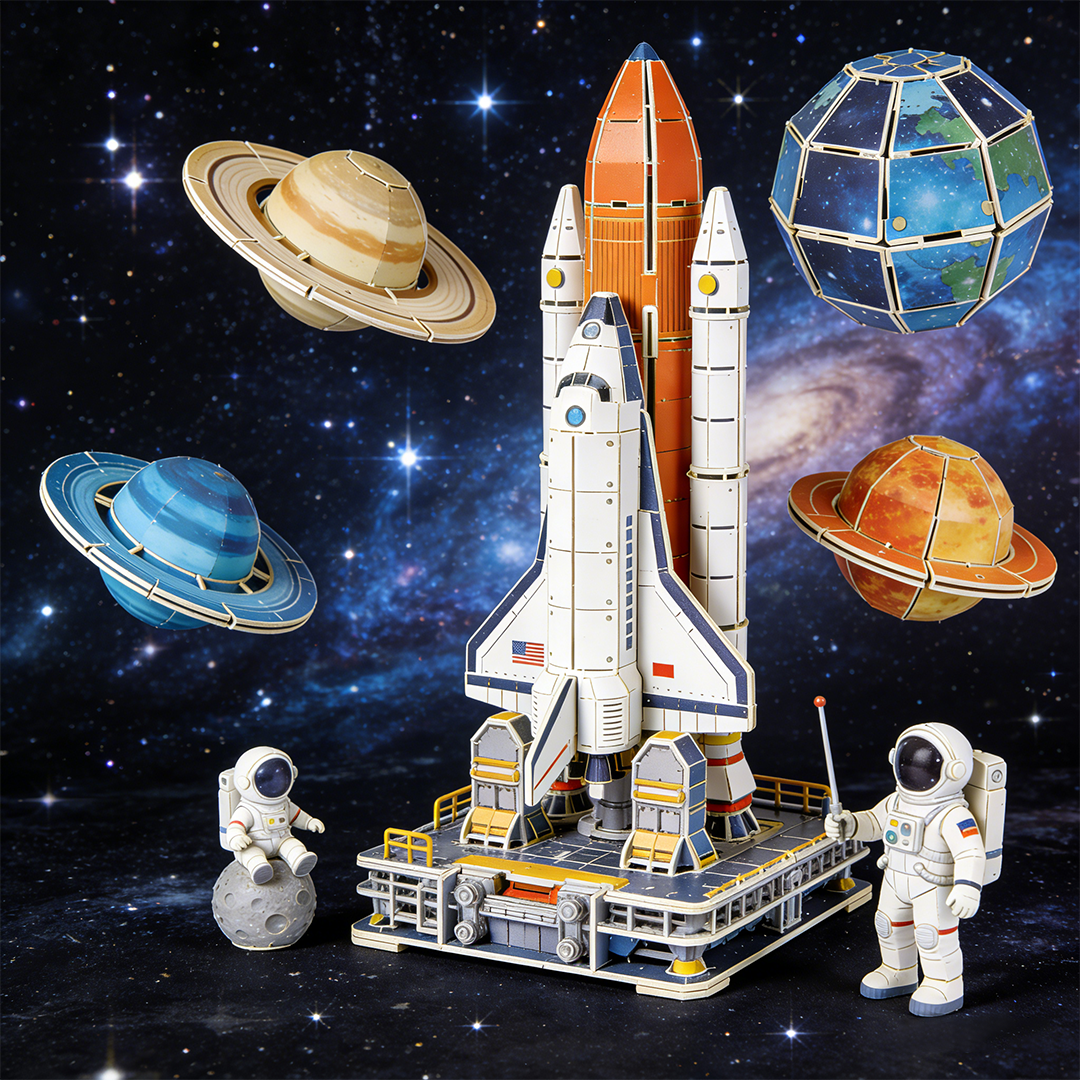 Space Exploration Shuttle 3D Puzzle Set